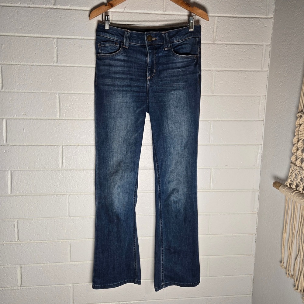 Democracy Ab Tech Womens Bootcut Jeans Dark Wash Stretch Denim Ranch Western 6